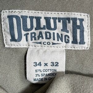 409Duluth Trading Co Flex Fire Hose Pants Men Beige Khaki Tag 34x32 (Mea. 32.5x